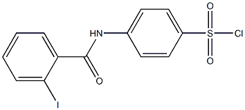 4-[(2-iodobenzene)amido]benzene-1-sulfonyl chloride Struktur