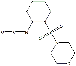 4-[(2-isocyanatopiperidine-1-)sulfonyl]morpholine Struktur