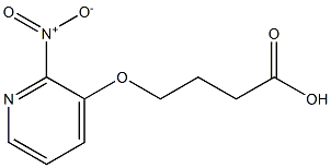 4-[(2-nitropyridin-3-yl)oxy]butanoic acid Struktur