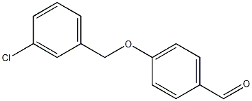 4-[(3-chlorophenyl)methoxy]benzaldehyde Struktur