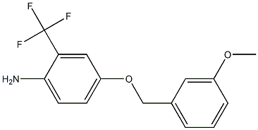 4-[(3-methoxyphenyl)methoxy]-2-(trifluoromethyl)aniline Struktur