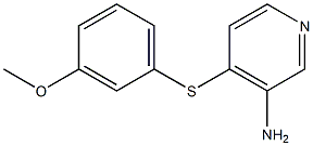 4-[(3-methoxyphenyl)sulfanyl]pyridin-3-amine Struktur