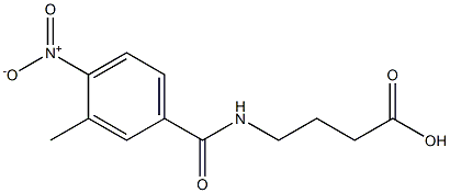 4-[(3-methyl-4-nitrophenyl)formamido]butanoic acid Struktur