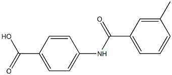 4-[(3-methylbenzoyl)amino]benzoic acid Struktur