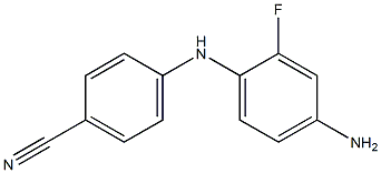 4-[(4-amino-2-fluorophenyl)amino]benzonitrile Struktur