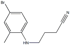 4-[(4-bromo-2-methylphenyl)amino]butanenitrile Struktur