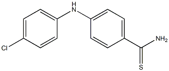 4-[(4-chlorophenyl)amino]benzene-1-carbothioamide Struktur