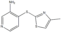 4-[(4-methyl-1,3-thiazol-2-yl)sulfanyl]pyridin-3-amine Struktur