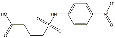 4-[(4-nitrophenyl)sulfamoyl]butanoic acid Struktur