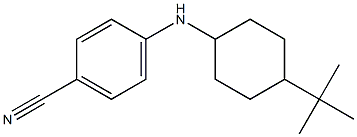 4-[(4-tert-butylcyclohexyl)amino]benzonitrile Struktur