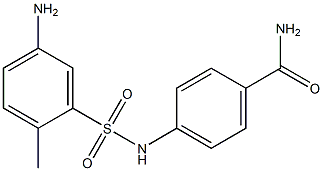 4-[(5-amino-2-methylbenzene)sulfonamido]benzamide Struktur