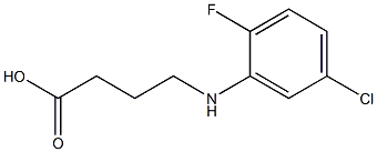 4-[(5-chloro-2-fluorophenyl)amino]butanoic acid Struktur