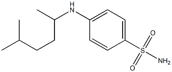 4-[(5-methylhexan-2-yl)amino]benzene-1-sulfonamide Struktur