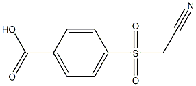 4-[(cyanomethyl)sulfonyl]benzoic acid Struktur