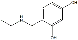 4-[(ethylamino)methyl]benzene-1,3-diol Struktur