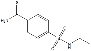 4-[(ethylamino)sulfonyl]benzenecarbothioamide Struktur