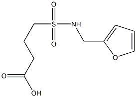 4-[(furan-2-ylmethyl)sulfamoyl]butanoic acid Struktur