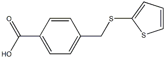 4-[(thiophen-2-ylsulfanyl)methyl]benzoic acid Struktur