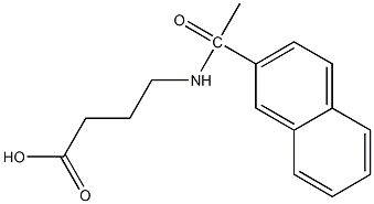 4-[1-(naphthalen-2-yl)acetamido]butanoic acid Struktur