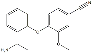 4-[2-(1-aminoethyl)phenoxy]-3-methoxybenzonitrile Struktur