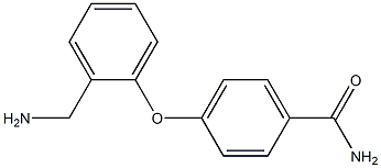 4-[2-(aminomethyl)phenoxy]benzamide Struktur