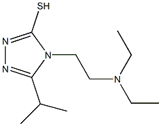 4-[2-(diethylamino)ethyl]-5-(propan-2-yl)-4H-1,2,4-triazole-3-thiol Struktur