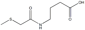 4-[2-(methylsulfanyl)acetamido]butanoic acid Struktur