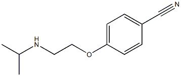 4-[2-(propan-2-ylamino)ethoxy]benzonitrile Struktur