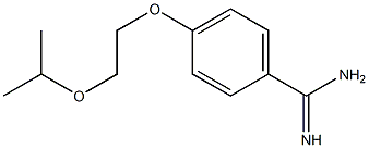 4-[2-(propan-2-yloxy)ethoxy]benzene-1-carboximidamide Struktur