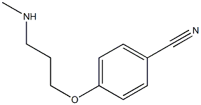 4-[3-(methylamino)propoxy]benzonitrile Struktur