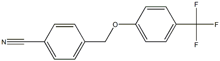 4-[4-(trifluoromethyl)phenoxymethyl]benzonitrile Struktur