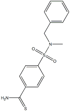 4-[benzyl(methyl)sulfamoyl]benzene-1-carbothioamide Struktur