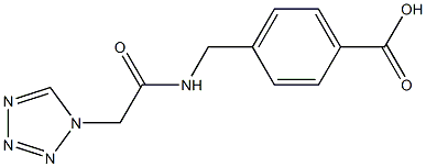 4-{[(1H-tetrazol-1-ylacetyl)amino]methyl}benzoic acid Struktur