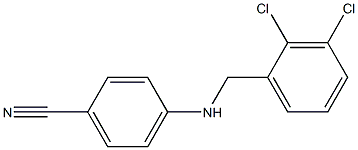 4-{[(2,3-dichlorophenyl)methyl]amino}benzonitrile Struktur