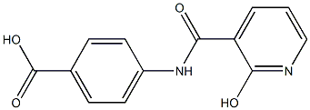 4-{[(2-hydroxypyridin-3-yl)carbonyl]amino}benzoic acid Struktur