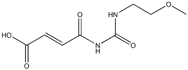 4-{[(2-methoxyethyl)carbamoyl]amino}-4-oxobut-2-enoic acid Struktur