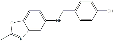 4-{[(2-methyl-1,3-benzoxazol-5-yl)amino]methyl}phenol Struktur