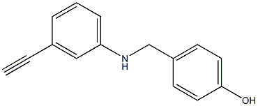 4-{[(3-ethynylphenyl)amino]methyl}phenol Struktur