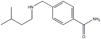 4-{[(3-methylbutyl)amino]methyl}benzamide Struktur