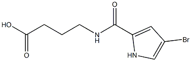 4-{[(4-bromo-1H-pyrrol-2-yl)carbonyl]amino}butanoic acid Struktur