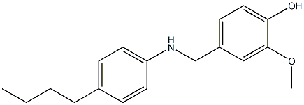 4-{[(4-butylphenyl)amino]methyl}-2-methoxyphenol Struktur