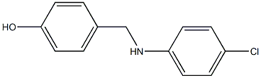 4-{[(4-chlorophenyl)amino]methyl}phenol Struktur