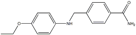 4-{[(4-ethoxyphenyl)amino]methyl}benzamide Struktur