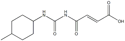 4-{[(4-methylcyclohexyl)carbamoyl]amino}-4-oxobut-2-enoic acid Struktur