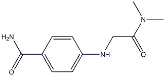 4-{[(dimethylcarbamoyl)methyl]amino}benzamide Struktur