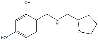 4-{[(oxolan-2-ylmethyl)amino]methyl}benzene-1,3-diol Struktur