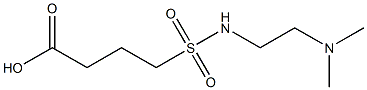 4-{[2-(dimethylamino)ethyl]sulfamoyl}butanoic acid Struktur