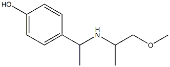 4-{1-[(1-methoxypropan-2-yl)amino]ethyl}phenol Struktur