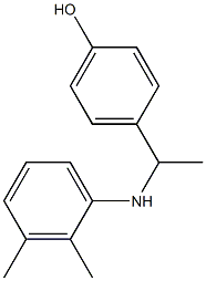 4-{1-[(2,3-dimethylphenyl)amino]ethyl}phenol Struktur