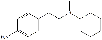 4-{2-[cyclohexyl(methyl)amino]ethyl}aniline Struktur